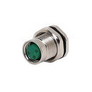 VELLEDQ Sensor de montaje/panel del actuador Conector M8 3-Pin hembra A-Coding Brida trasera Junta