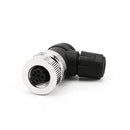 VELLEDQ Field-wireable M12 Sensor Connector 4-Pin Female Adaptor PG 7 Cable Gland Screw Terminal Plug Fittings