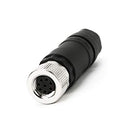 VELLEDQ Field-wireable M12 Sensor Connector 8-Pin Female Adaptor PG 9 Cable Gland Screw Terminal Plug Fittings