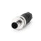 VELLEDQ Industrial Field-wireable M12 Connector Fittings 4 Pin Male Screw Terminals Adaptor