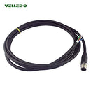 VELLEDQ Industrial Field-wireable M12 Sensor Connector 8-Pin Male Adaptor Plug Fittings with 2M/79 inch PVC Actuator Cable