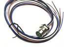 Field Assembly Sensor/Actuator Panel Mount Connector M12 4-Pin Male/Female A-Coding Front Flange Joint with 1M/3FT 24AWG Cable Wire.