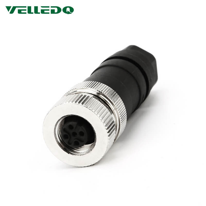 IP67 Field-wireable M12 Sensor Connector 3Pin/4Pin Adaptor Screw Terminal Plug Fittings.