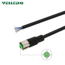 IP67 Pre-Wired Industrial A-Coding M12 5PIN 8PIN Circular Connector With 2M/3M/5M PVC Line Cable.