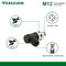 Waterproof IP67 Field-wireable M12 3Pin/4Pin Elbow Sensor Connector Plug Adapter Fittings.