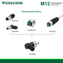 Waterproof IP67 Field-wireable M12 3Pin/4Pin Elbow Sensor Connector Plug Adapter Fittings.