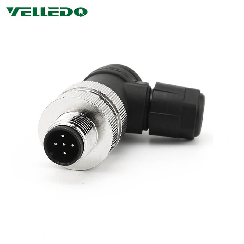 Industrial UTP67 M12 5Pin/8Pin Right Angle/Elbow Sensor Connectors And Terminal Plugs.