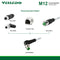 Waterproof IP67 Pre-wire M12 5PIN 8PIN Right Angle Sensor Connectors With 2M/3M/5M PVC Line/Cable.