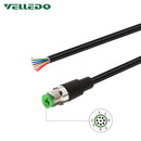 IP67 Pre-Wired Industrial A-Coding M12 5PIN 8PIN Circular Connector With 2M/3M/5M PVC Line Cable.