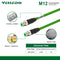 Field Assembly Profit Net Double Ended M12 4-Pin Male D Coding Sensor Connector Shielding Cables.