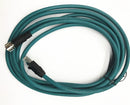 Field-wireable M12 4Pin Female D-Coding Sensor Connector to RJ45 E4 Plug Profit NET Cable Shielded Wire Line.