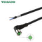 Pre-Wired Shielded M12 A-Coding 3PIN 4PIN Right Angle Circular Connector With 2M/3M/5M PVC Cable/Line.