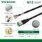 IP67 Industrial Shielded M12 Straight 5PIN 8PIN Circular Connector With 2M/3M/5M PVC Line Cable/Hardness Wiring.