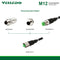 Precasting Hardness Wiring A-Coding Shielded M12 Straight 12PIN Male/Female Connector With 2M/3M/5M PVC Line/Cable.