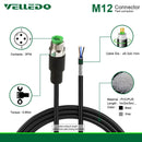 Pre-Wired M12 Shielded 3PIN 4PIN Straight Connectors With 2M/3M/5M PVC Line and Cables.