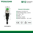 Pre-Wired M12 Shielded 3PIN 4PIN Straight Connectors With 2M/3M/5M PVC Line and Cables.