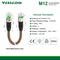 Industrial Field-wireable M12 4-Pin Female to M12 4-Pin Male CC-Link A-Coding Sensor Connector Shielded Cable.