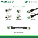 Field-wireable A-coding Both End Cable Shielded M12 5Pin Female to Male CAN Open Device Net Sensor Connectors.