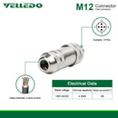 IP67 M12 Shielded 5Pin/8Pin Straight Circular Metal Connectors And Industrial Plug Adapter.