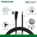 IP67 Waterproof Industrial Field Assembly Cable With M8 3/4Pin Right Angle Sensor Connectors.