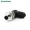 Industrial Field-wireable M8 Right Angle 3/4Pin Male/Female Circular Sensor Connector.