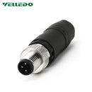 Industrial Field-wireable M8 A-coding 3pin 4pin Straight Circular Sensor Connectors.