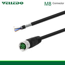 IP67 Pre-Wired Shielded M8 Straight 3PIN 4PIN A-Coding Connectors with 2M/3M/5M PVC Line/Wire.